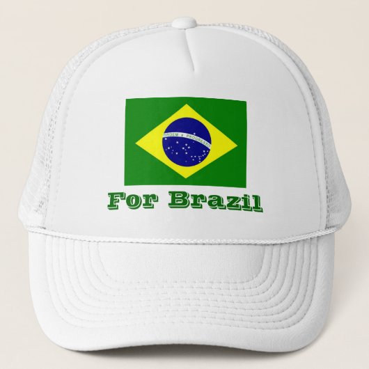 2012カスタマイズ年ロンドンで開催されるブラジルのオリンピック国旗 キャップ (正面)