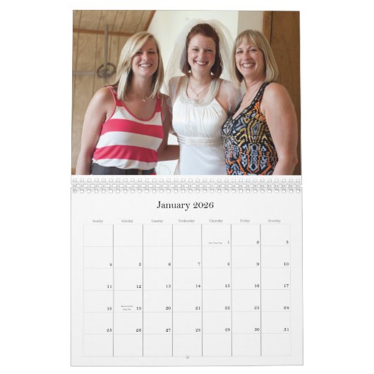 2012カレンダーの年 カレンダー (1月 2026)