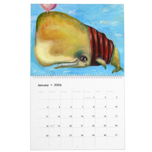 2012カレンダーエールのディアズのスタジオの芸術 カレンダー (1月 2026)