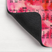 2012カレンダー-ピンクの色彩の鮮やかなシャクヤクのマウスパッド マウスパッド (コーナー)