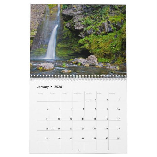 2012スカンジナビア暦 カレンダー (1月 2026)