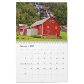 2012スカンジナビア暦 カレンダー (2月 2027)