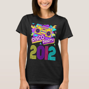 2012ディスコパーティー誕生日10歳レトロヴィンタグ Tシャツ