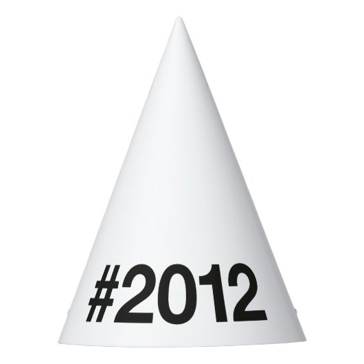 2012ハッシュタグ13誕生日記念日 パーティーハット (正面)