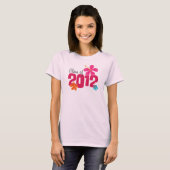 2012匹のハイビスカスの卒業のクラス Tシャツ (正面フル)