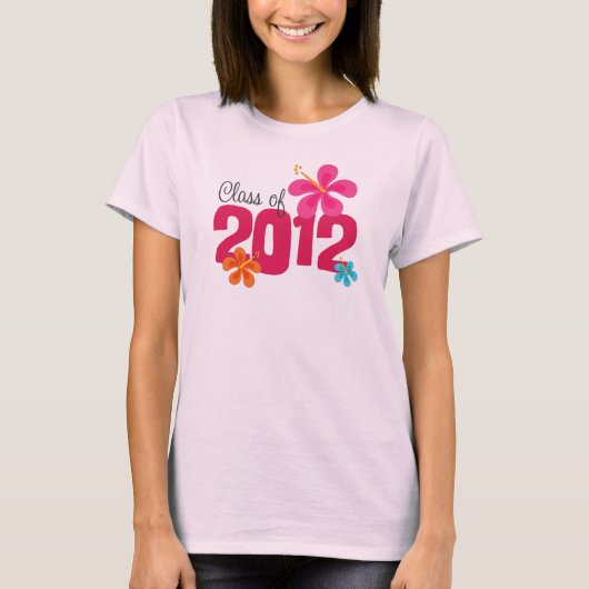 2012匹のハイビスカスの卒業のクラス Tシャツ (正面)