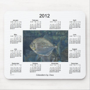 2012匹の魚のカレンダー マウスパッド