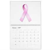 2012学年のカレンダー"ピンクリボン" カレンダー (2月 2027)