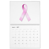 2012学年のカレンダー"ピンクリボン" カレンダー (3月 2027)
