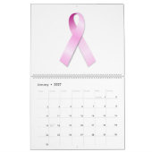 2012学年のカレンダー"ピンクリボン" カレンダー (1月 2027)