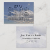 2012小型のカレンダーの名刺 名刺 (正面/裏面)