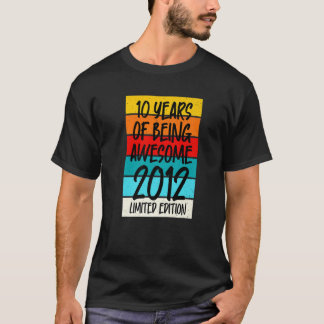 2012年から10年間の限定版素晴らし Tシャツ