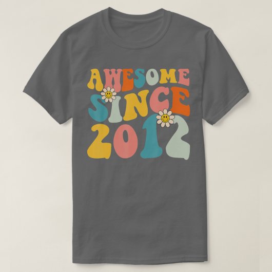 2012年から10誕生日素晴らしギフト Tシャツ (デザイン正面)