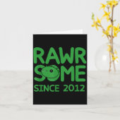 2012年からRawrsome - 面白いモンスターの服のデザイン カード (黄色い花)