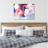 2012年かわいらしピンク キャンバスプリント (インサイチュ (寝室))