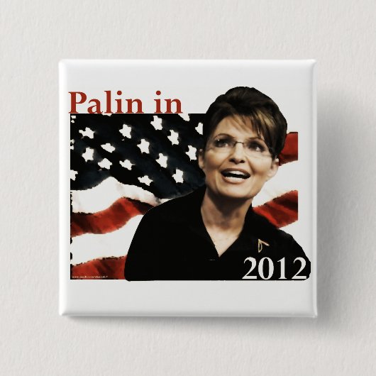 2012年に大統領のためのPalin 缶バッジ (正面)