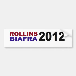 2012年にROLLINS/BIAFRA バンパーステッカー