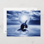 2012年のクジラと月 ポストカード (正面/裏面)