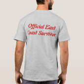 2012年のハリケーンのサンディの存続のTシャツ! Tシャツ (裏面)