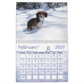 2012年のビーグル犬のカレンダー カレンダー (2月 2027)