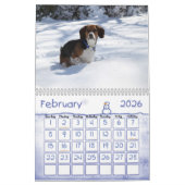 2012年のビーグル犬のカレンダー カレンダー (2月 2026)