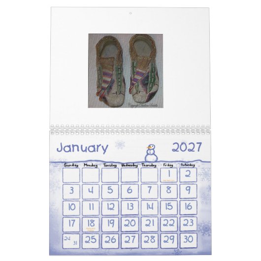 2012年のユニークな写真のカレンダー カレンダー (1月 2027)