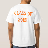 2012年のワイシャツのクラス Tシャツ (裏面)