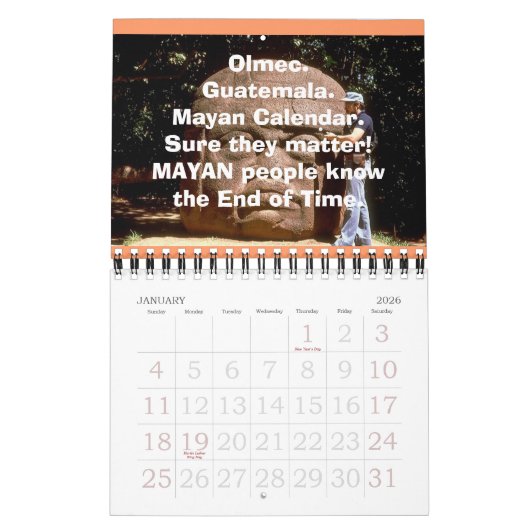2012年の世界終末のカレンダー カレンダー (1月 2026)