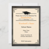 2012年の卒業の招待状の美しいクラス 招待状 (正面)