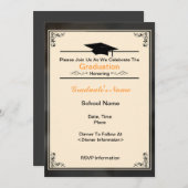 2012年の卒業の招待状の美しいクラス 招待状 (正面/裏面)