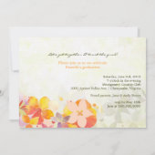 2012年の卒業の発表のクラス及びパーティー 招待状 (裏面)