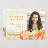 2012年の卒業の発表のクラス及びパーティー 招待状 (正面/裏面)