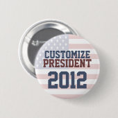 2012年の大統領選挙カスタマイズ可能なボタン 缶バッジ (正面&裏面)