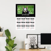 2012年の民主的な壁カレンダー:態度 ポスター (ホームオフィス)