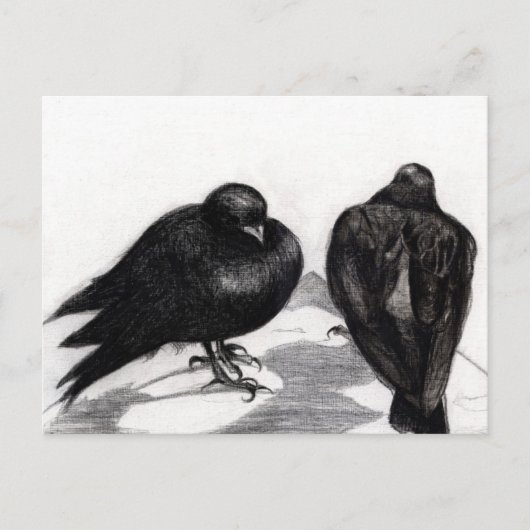 2012年の深刻なハト ポストカード (正面)