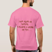 2012年の看護の部門のクラス Tシャツ (裏面)