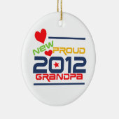 2012年の誇りを持ったな祖父のTシャツおよびギフト セラミックオーナメント (右)