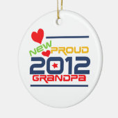 2012年の誇りを持ったな祖父のTシャツおよびギフト セラミックオーナメント (左)