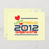 2012年の誇りを持ったな祖父のTシャツおよびギフト ポストカード (正面/裏面)