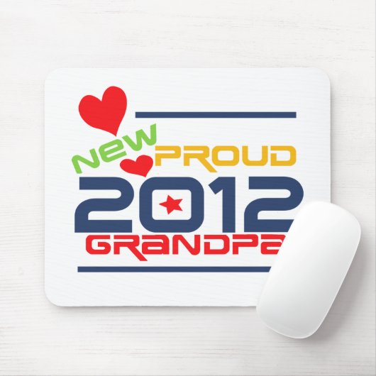 2012年の誇りを持ったな祖父のTシャツおよびギフト マウスパッド (マウス)