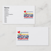 2012年の誇りを持ったな祖父のTシャツおよびギフト 名刺 (正面/裏面)