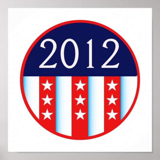 2012年の選挙封印赤青の投票権 ポスター (正面)