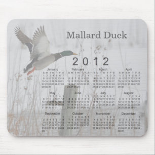2012年の鳥のカレンダー マウスパッド