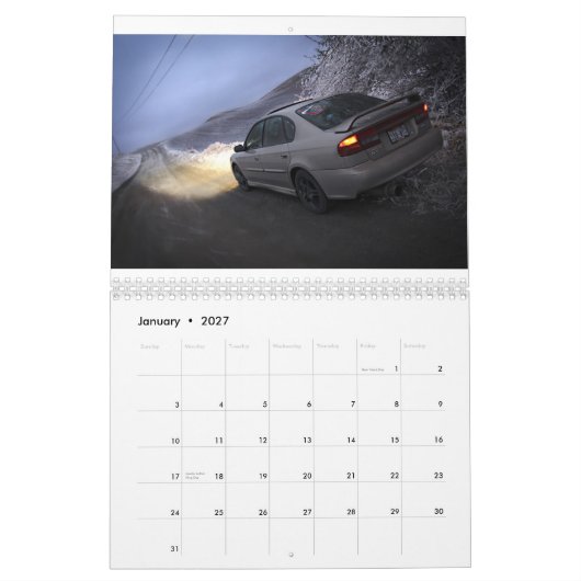 2012年のLegacyGT.comのメンバーのカレンダー カレンダー (1月 2027)