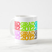 2012年のMulticolorsのマグの卒業のクラス コーヒーマグカップ (正面左)