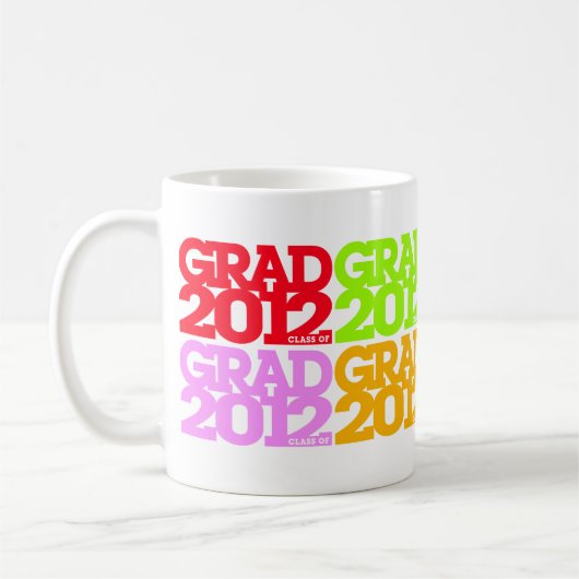 2012年のMulticolorsのマグの卒業のクラス コーヒーマグカップ (左)