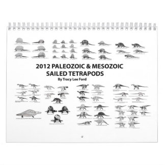 2012年のPalaeozoicおよび中生代の航海されたTetrapods カレンダー