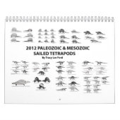 2012年のPalaeozoicおよび中生代の航海されたTetrapods カレンダー (カバー)