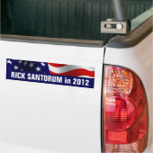 2012年のRick Santorum バンパーステッカー (トラック上)