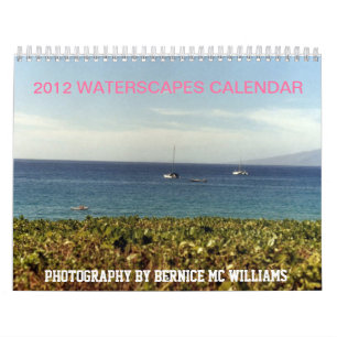 2012年のWaterscapesのカレンダー カレンダー